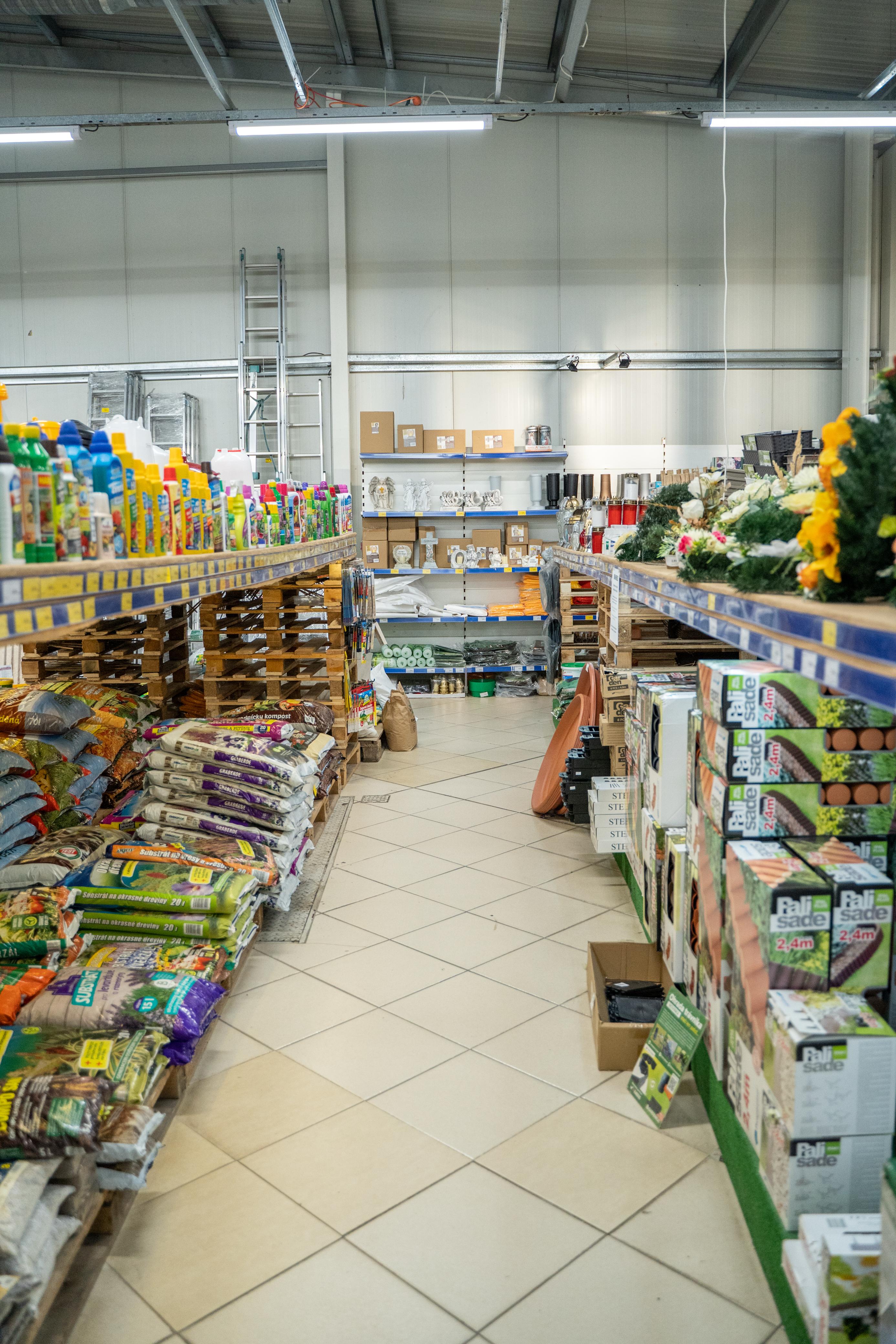 Interiér predajne GardenPluss Púchov